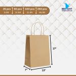 Handle Paper Bag – Large (13" x 7" x 17") (1,000 pcs)