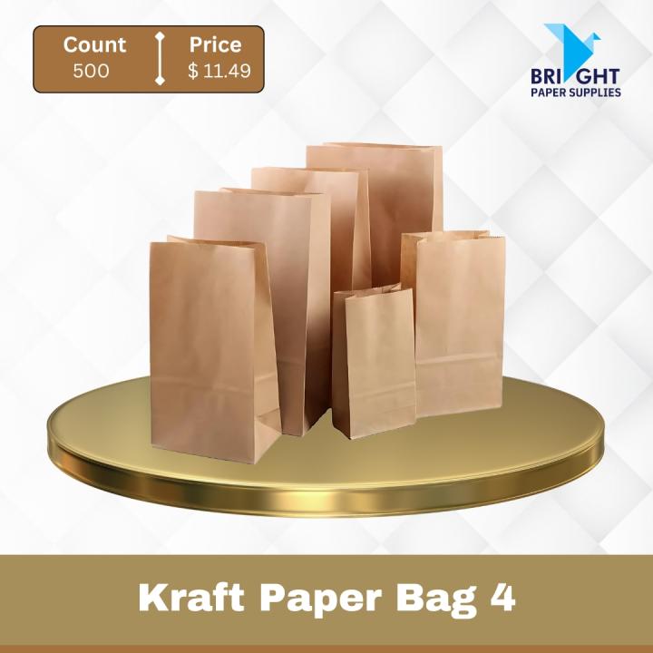 Kraft Paper Quart Bag (500 pcs)